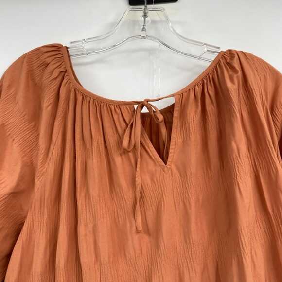 Elizabeth and James Orange Large Sleeve Maxi Dress | Size L - Picture 5 of 6
